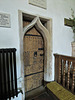 ashdon church, essex , c14 vestry door