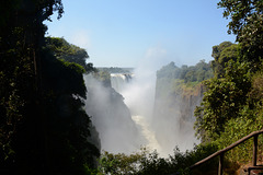 Zimbabwe, Victoria Falls Gorge, View from Right Stream