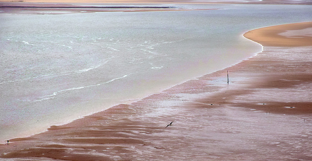 Tide out on the River Tywi