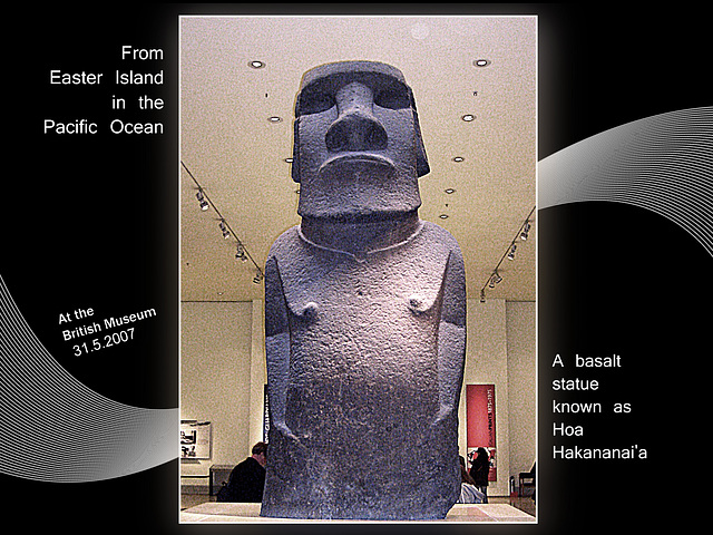 British Museum Easter Island statue 31 5 2007