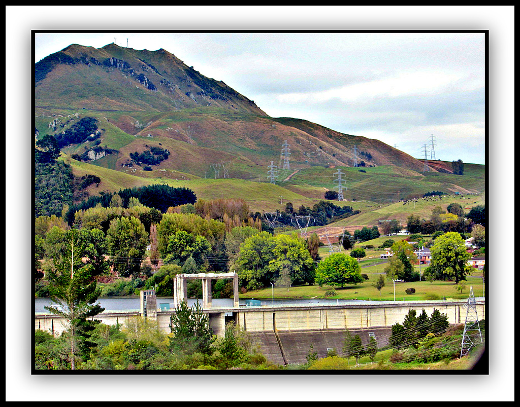 Whakamaru Dam And Bridge.