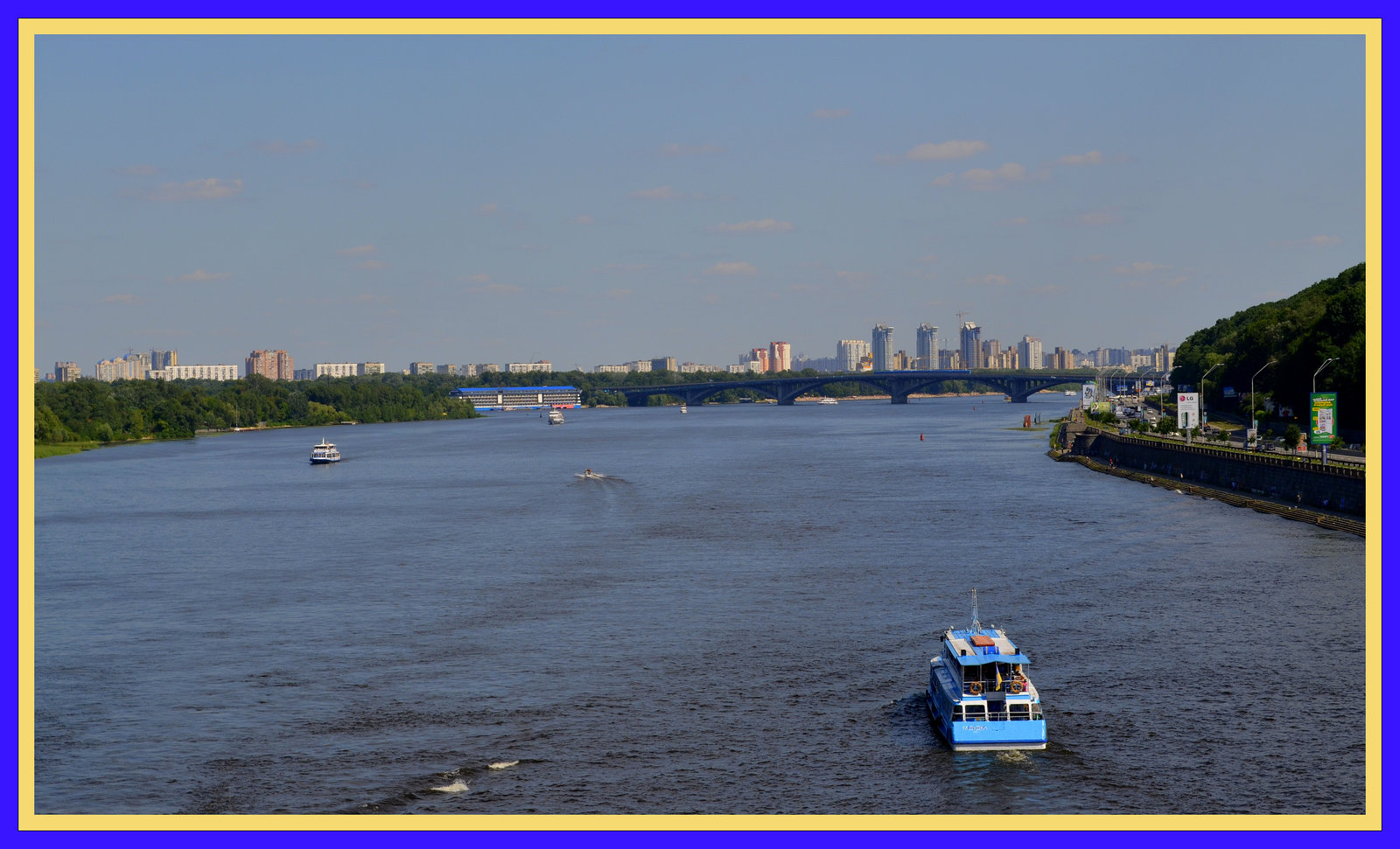 Kiev  2012 over the Dnieper river......(Support Ukraine )!