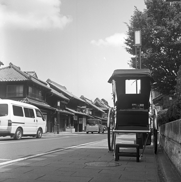 Rickshaw standing idle