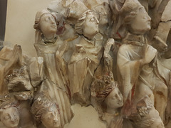saffron walden museum, essex,  c15 alabaster retable from church (1)