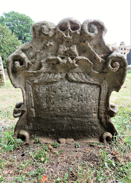 cottenham church, cambs  (26) c18 gravestone