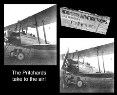 The Pritchards take to the air with Berkshire Aviation Tours c1925