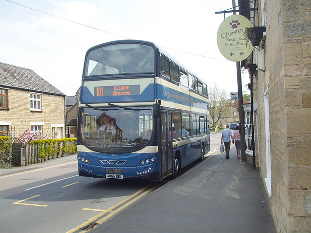 DSCF3323 Delaine Buses AD65 DBL in Market Deeping - 6 May 2016