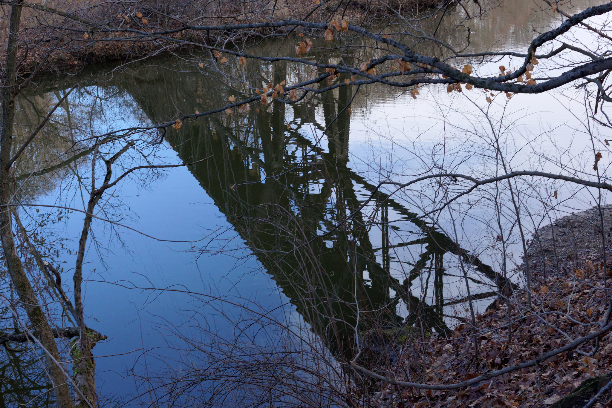 The Grand Ledge Railroad Bridge, Reflected