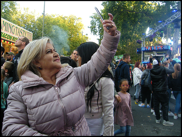 fairground selfie