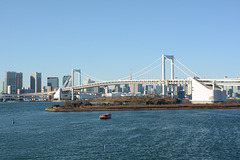 Japan, Rainbow Bridge over Tokyo Bay