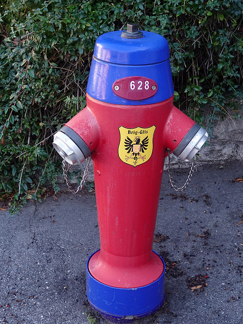 Hydrant in der Stadt Brig