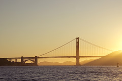 The Golden Gate bridge