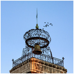 Le campanile de la tour de l'Horloge