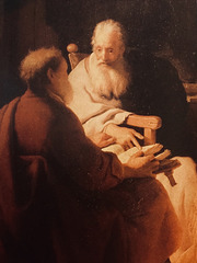 REMBRANDT, THE TWO PHILOSOPHERS (1628)