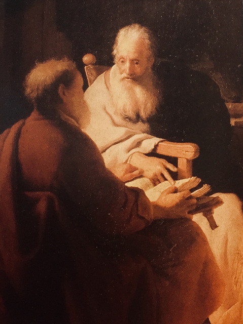 REMBRANDT, THE TWO PHILOSOPHERS (1628)