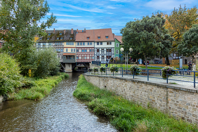Die Krämerbrücke in Erfurt, hFF (180°) Die Krämerbrücke in Erfurt, hFF (180°)