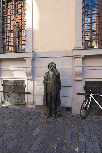 Evert-Taube-Skulptur auf dem Järntorget