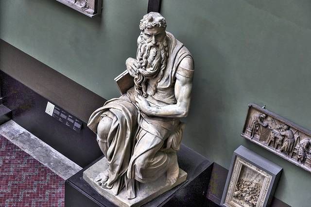 Moses from the Gallery – Weston Cast Court, Victoria and Albert Museum, South Kensington, London, England