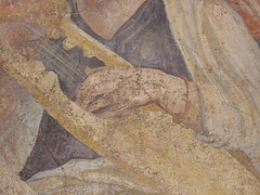 Detail of a Seated Woman Playing the Kithara from a Reception Hall in the Villa of P. Fannius Synistor at Bosocreale in the Metropolitan Museum of Art, February 2012