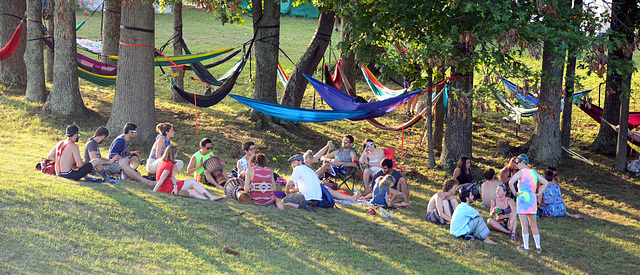 Hanging out on the hillside above the lake