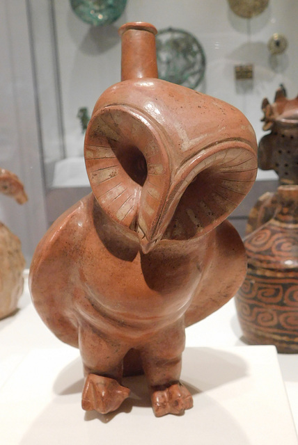 Moche Stirrup-spout Bottle with an Owl in the Metropolitan Museum of Art, January 2026
