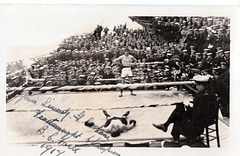 Boxing Match, HMS Malaya c1917
