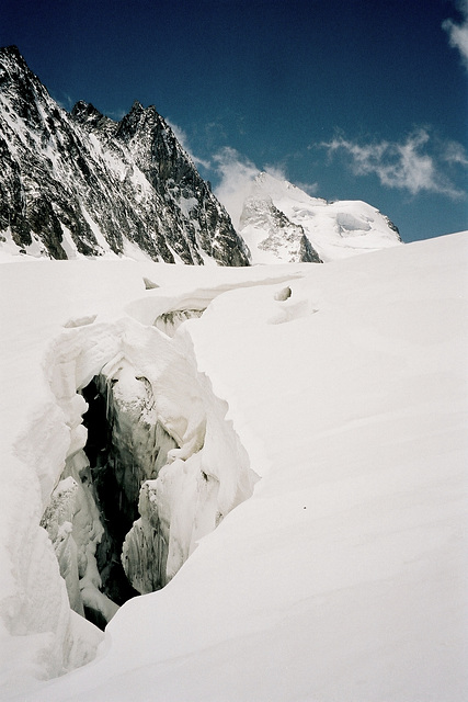 Crevasse du Glacier Blanc