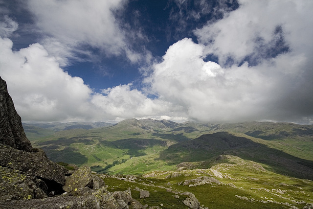 Scafells from Harter Fell