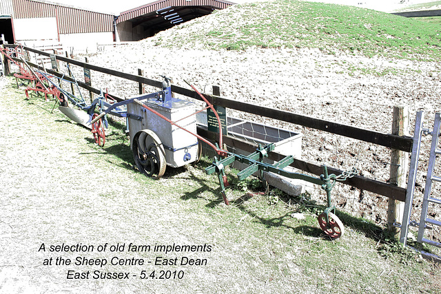 Farm implements at the Sheep Centre - East Dean - 5 4 2010