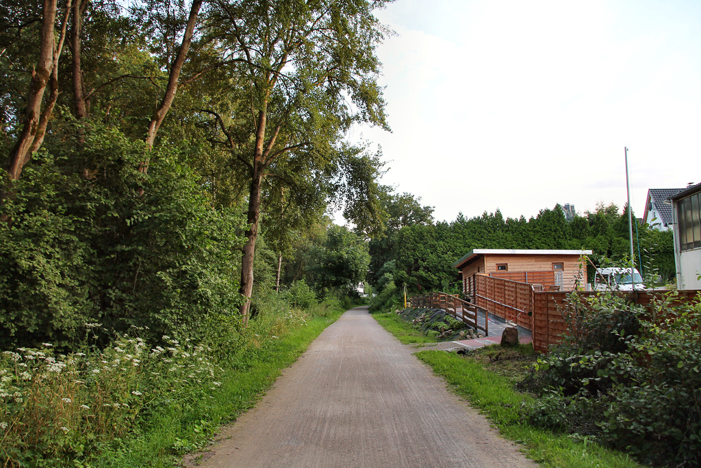 Radweg "Glückauf-Trasse" auf der ehem. Bahnstrecke Wuppertal-Wichlinghausen–Hattingen (Sprockhövel-Bossel) / 29.07.2021