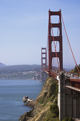 The Golden Gate bridge