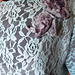 lace dress felted on wool