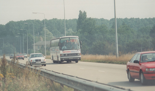 Chenery H63 PDW (National Express livery) 15 Aug 1993