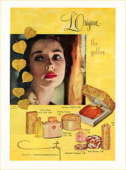 L'Origan/Coty Cosmetics Ad, 1950