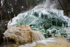 Italy, Bagni di San Filippo, Hot Spring of White Whale