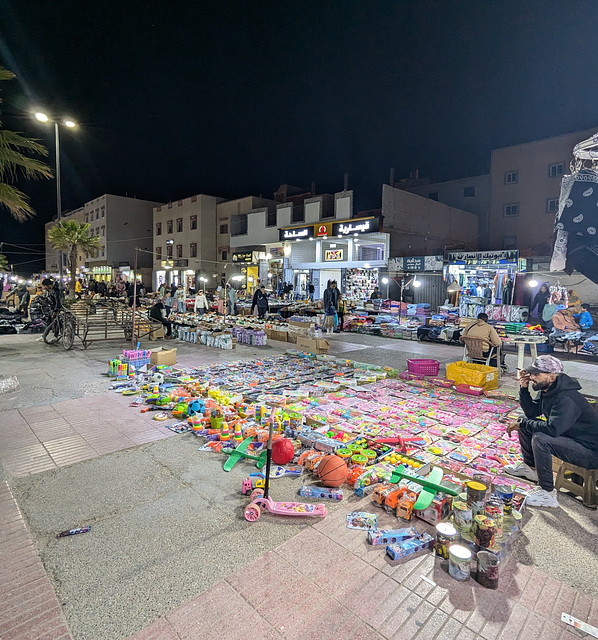 Animation mercantile en soirée