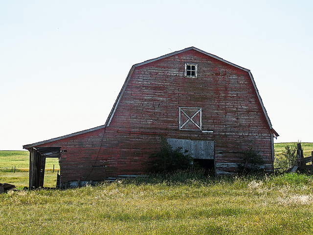 Old red barn (without the mule)