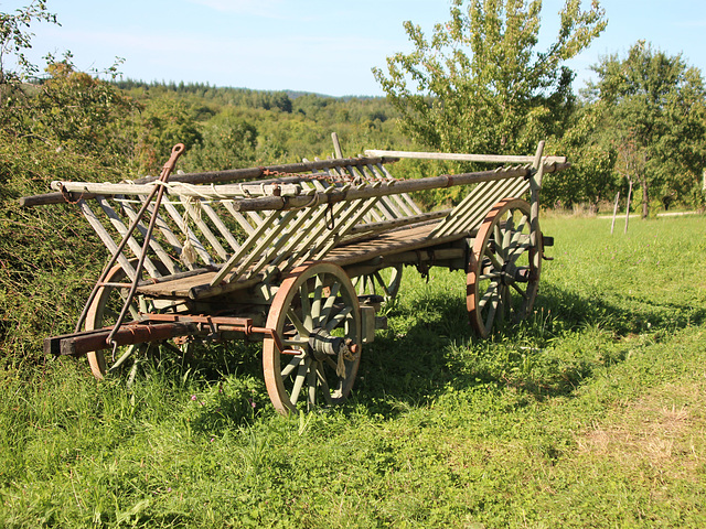 Leiterwagen auf der Schwäbischen Alb