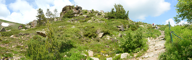 Bulgaria, The Trail to Climb the Upper Path in the "Rila Lakes" Circus