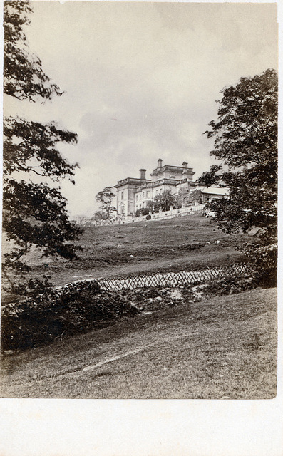 Wootton Hall, Staffordshire (Demolished) from a c1870 carte de visite