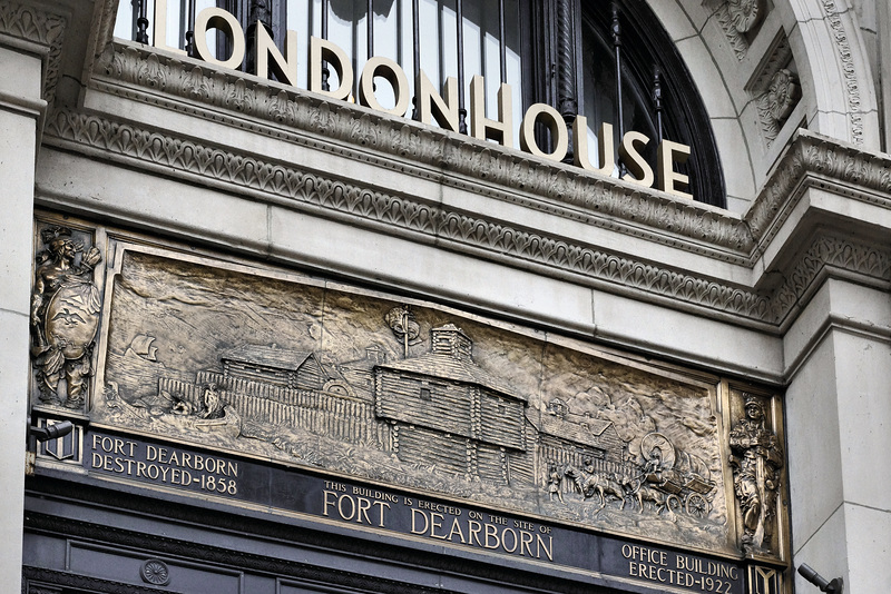 Fort Dearborn Plaque – London Guaranty & Accident Building, Chicago, Illinois, United States