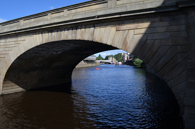 York, View to Lendal Bridge through the Arch of Ouse Bridge