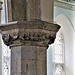 great bromley church, essex (10) c14 capital on south arcade