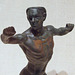 Detail of a Bronze Statuette of an Acrobat in the Metropolitan Museum of Art, October 2011