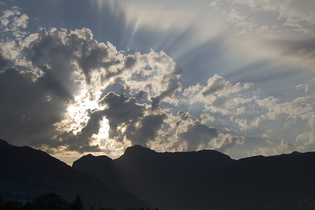 Langdale Pikes sunset