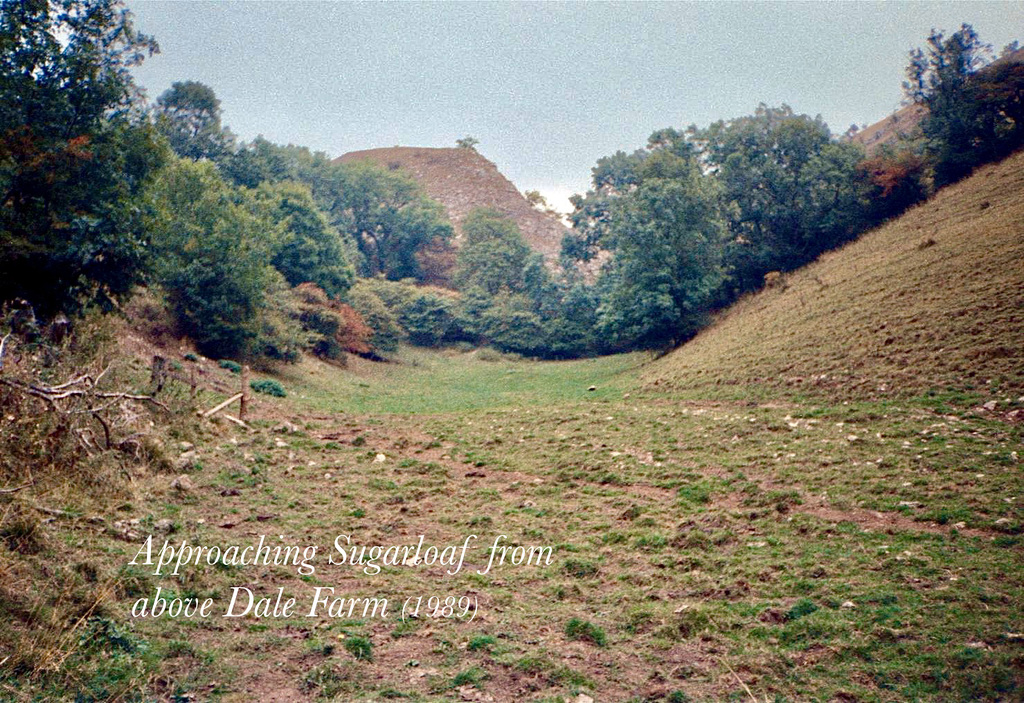 Approaching Sugarloaf from above Dale Farm (Scan from 1989)