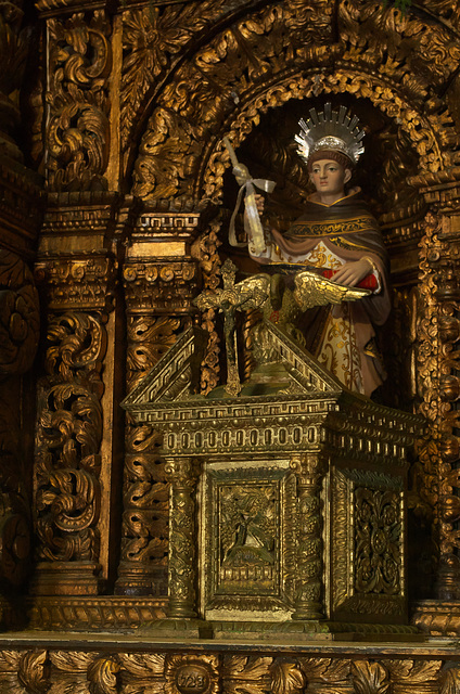 Richly ornate religious art work