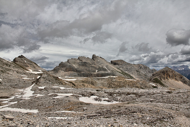 Blick von der Gamsstallscharte im Latemar