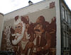 Mural of Don Quijote and Sancho Panza.