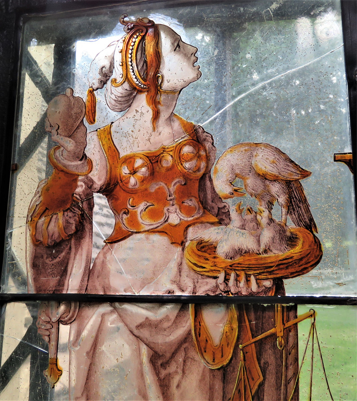 madingley church, cambs (15) c16 glass virtue